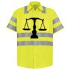 Men's High Visibility Safety Short Sleeve Work Shirt Thumbnail