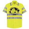 Men's High Visibility Safety Short Sleeve Work Shirt Thumbnail