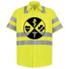 Men's High Visibility Safety Short Sleeve Work Shirt Thumbnail