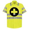 Men's High Visibility Safety Short Sleeve Work Shirt Thumbnail