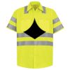 Men's High Visibility Safety Short Sleeve Work Shirt Thumbnail