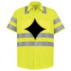 Men's High Visibility Safety Short Sleeve Work Shirt Thumbnail