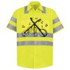 Men's High Visibility Safety Short Sleeve Work Shirt Thumbnail