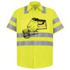 Men's High Visibility Safety Short Sleeve Work Shirt Thumbnail
