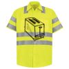 Men's High Visibility Safety Short Sleeve Work Shirt Thumbnail