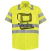 Men's High Visibility Safety Short Sleeve Work Shirt Thumbnail