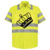 Men's High Visibility Safety Short Sleeve Work Shirt Thumbnail