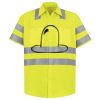 Men's High Visibility Safety Short Sleeve Work Shirt Thumbnail