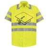Men's High Visibility Safety Short Sleeve Work Shirt Thumbnail