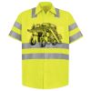 Men's High Visibility Safety Short Sleeve Work Shirt Thumbnail