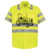 Men's High Visibility Safety Short Sleeve Work Shirt Thumbnail