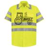 Men's High Visibility Safety Short Sleeve Work Shirt Thumbnail