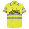 Men's High Visibility Safety Short Sleeve Work Shirt Thumbnail