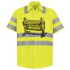 Men's High Visibility Safety Short Sleeve Work Shirt Thumbnail