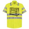 Men's High Visibility Safety Short Sleeve Work Shirt Thumbnail