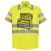 Men's High Visibility Safety Short Sleeve Work Shirt Thumbnail