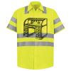 Men's High Visibility Safety Short Sleeve Work Shirt Thumbnail