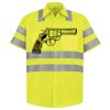 Men's High Visibility Safety Short Sleeve Work Shirt Thumbnail