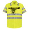 Men's High Visibility Safety Short Sleeve Work Shirt Thumbnail