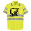 Men's High Visibility Safety Short Sleeve Work Shirt Thumbnail