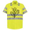 Men's High Visibility Safety Short Sleeve Work Shirt Thumbnail