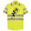 Men's High Visibility Safety Short Sleeve Work Shirt Thumbnail