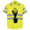 Men's High Visibility Safety Short Sleeve Work Shirt Thumbnail