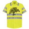 Men's High Visibility Safety Short Sleeve Work Shirt Thumbnail