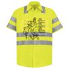 Men's High Visibility Safety Short Sleeve Work Shirt Thumbnail