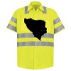 Men's High Visibility Safety Short Sleeve Work Shirt Thumbnail