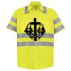 Men's High Visibility Safety Short Sleeve Work Shirt Thumbnail