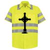 Men's High Visibility Safety Short Sleeve Work Shirt Thumbnail