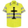 Men's High Visibility Safety Short Sleeve Work Shirt Thumbnail