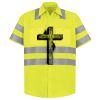Men's High Visibility Safety Short Sleeve Work Shirt Thumbnail