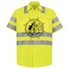 Men's High Visibility Safety Short Sleeve Work Shirt Thumbnail