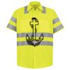 Men's High Visibility Safety Short Sleeve Work Shirt Thumbnail