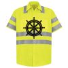 Men's High Visibility Safety Short Sleeve Work Shirt Thumbnail
