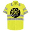 Men's High Visibility Safety Short Sleeve Work Shirt Thumbnail