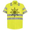 Men's High Visibility Safety Short Sleeve Work Shirt Thumbnail