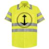Men's High Visibility Safety Short Sleeve Work Shirt Thumbnail