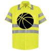 Men's High Visibility Safety Short Sleeve Work Shirt Thumbnail