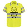 Men's High Visibility Safety Short Sleeve Work Shirt Thumbnail