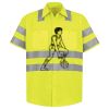 Men's High Visibility Safety Short Sleeve Work Shirt Thumbnail