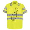 Men's High Visibility Safety Short Sleeve Work Shirt Thumbnail