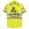 Men's High Visibility Safety Short Sleeve Work Shirt Thumbnail