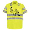 Men's High Visibility Safety Short Sleeve Work Shirt Thumbnail