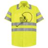 Men's High Visibility Safety Short Sleeve Work Shirt Thumbnail