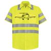 Men's High Visibility Safety Short Sleeve Work Shirt Thumbnail