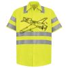 Men's High Visibility Safety Short Sleeve Work Shirt Thumbnail