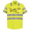 Men's High Visibility Safety Short Sleeve Work Shirt Thumbnail